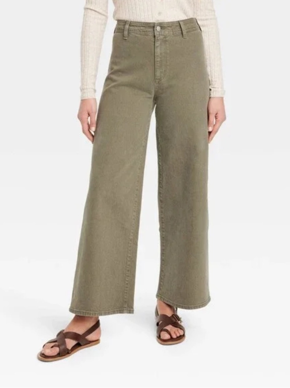 NWT Universal Thread Olive Green Wide Leg Pants